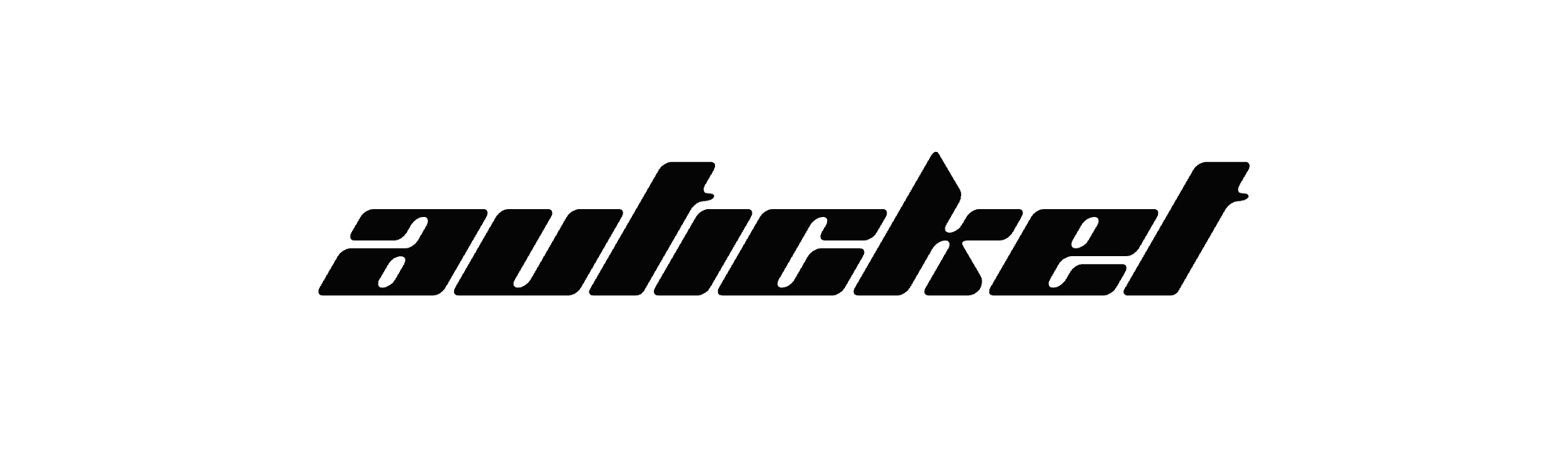 Auticket logotype, white