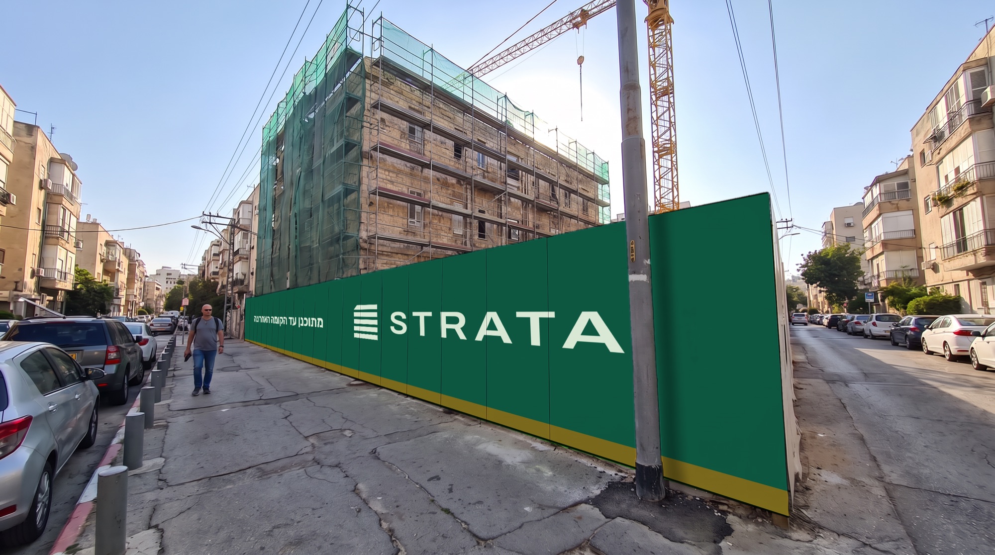 Strata - Site hoarding around a renewal project