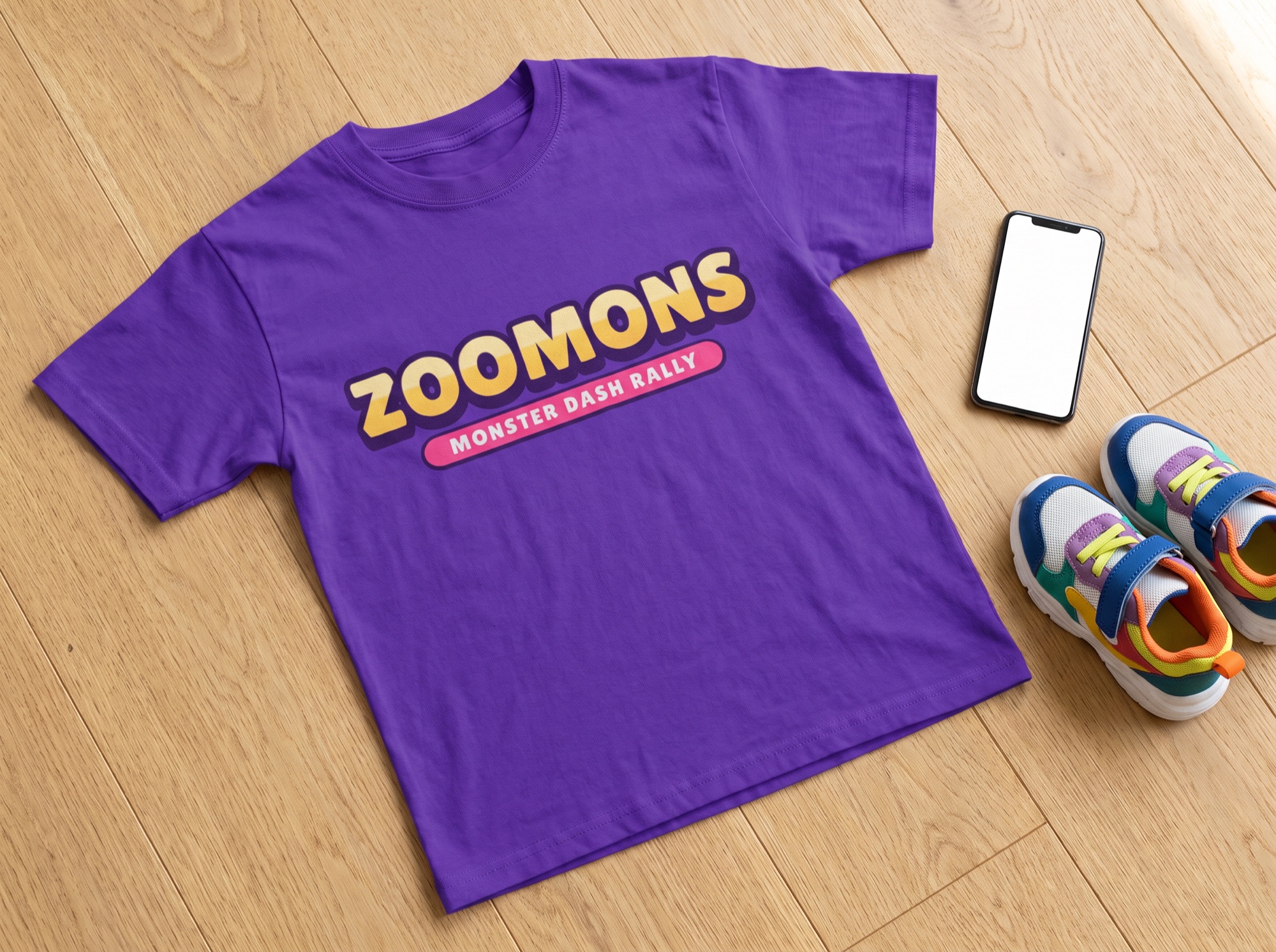 Zoomons - Kids' tee with the game title