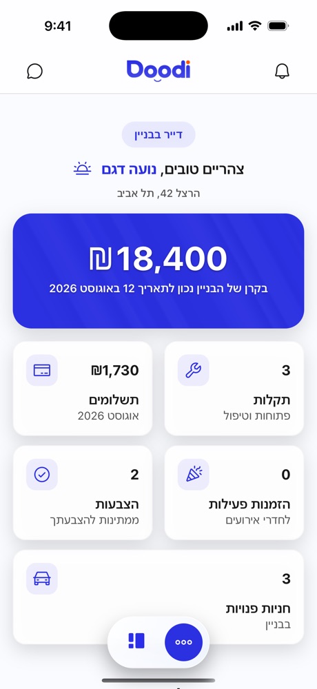 Doodi resident dashboard