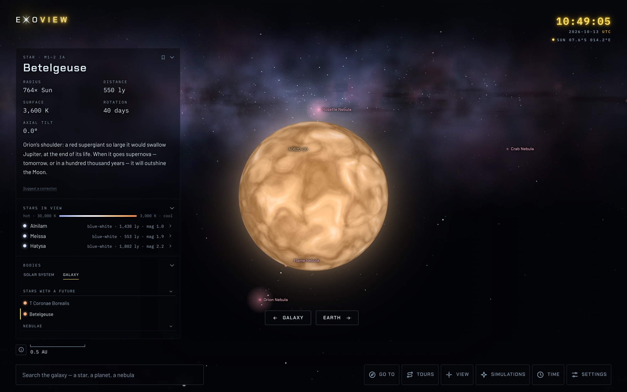 Exo-View - Betelgeuse, before its supernova