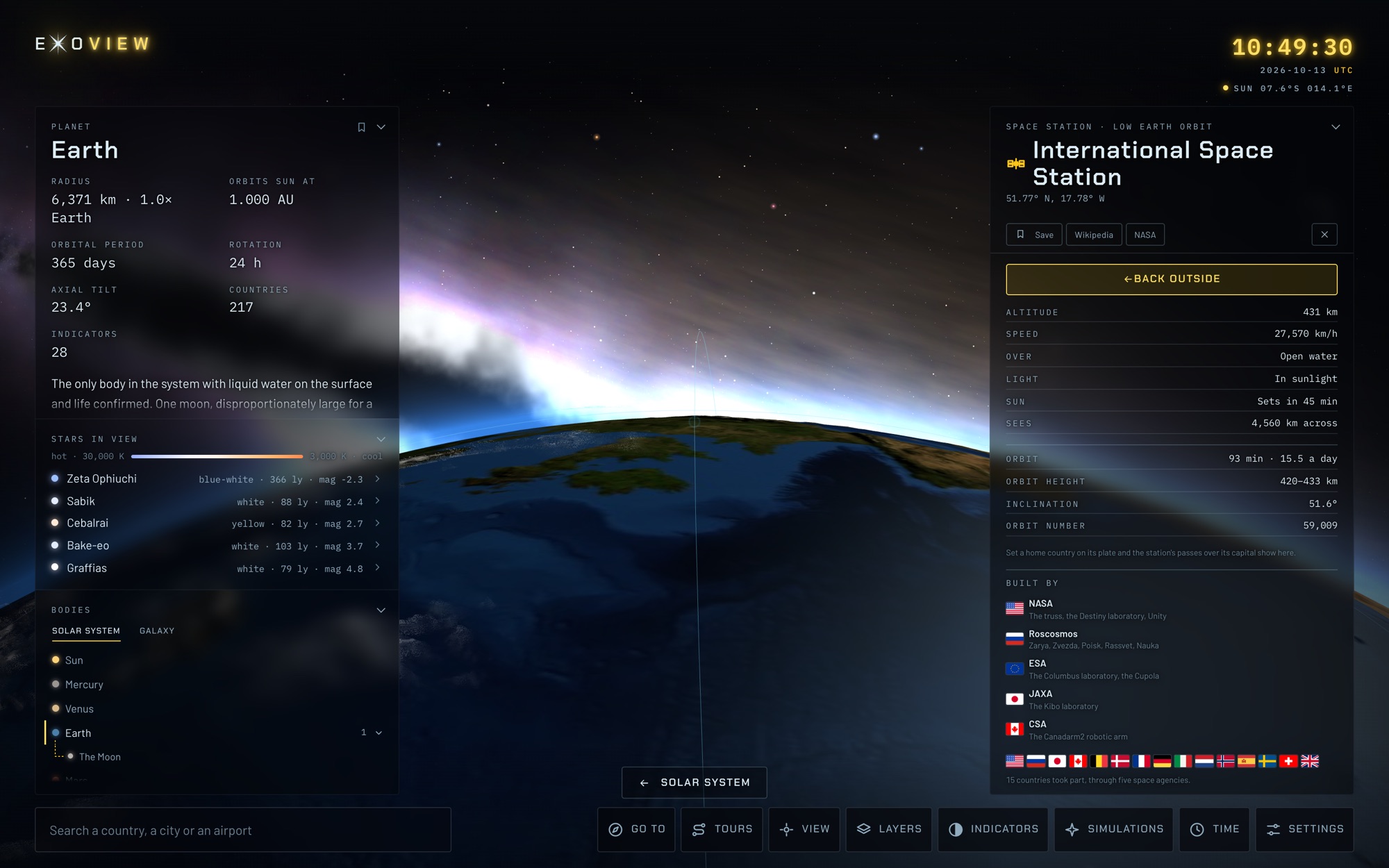 Exo-View - the view from the Space Station's window