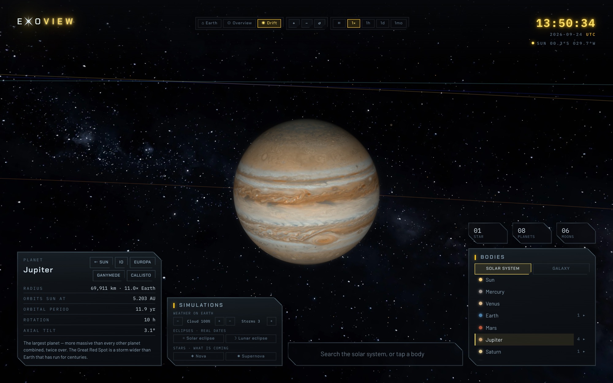 Exo-View - Jupiter
