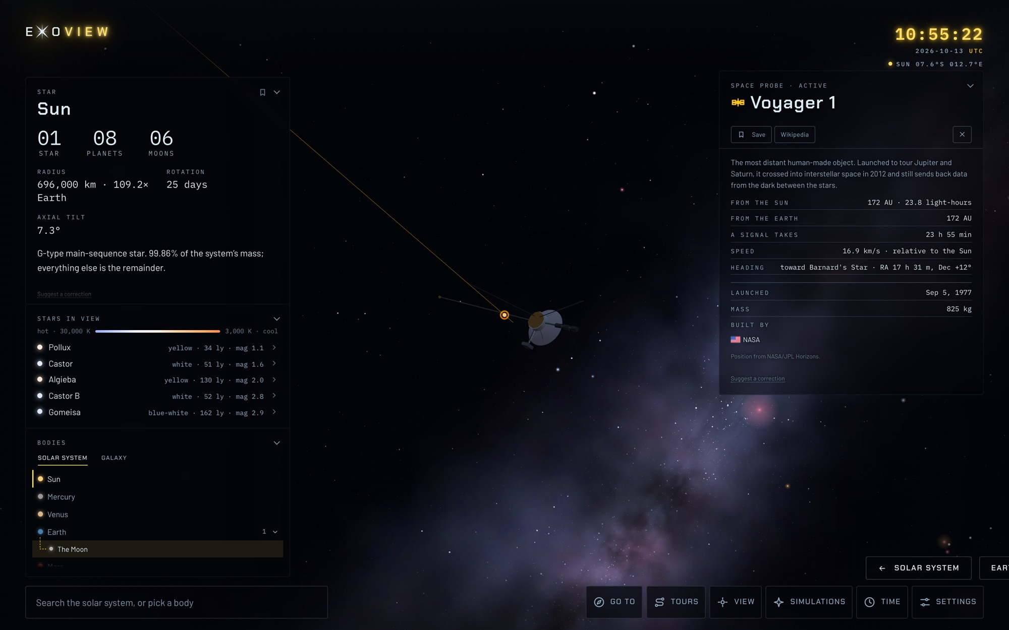 Exo-View - Voyager 1, beyond the planets