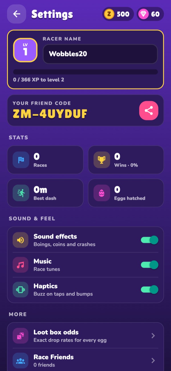 Zoomons - Settings